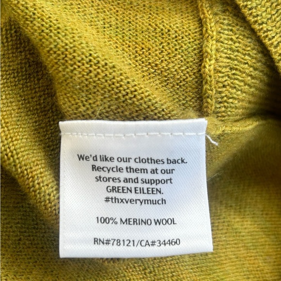 Eileen Fisher Merino Wool Sweater SMALL Boxy High Low Hem Cottagecore Lagenlook - Picture 13 of 16